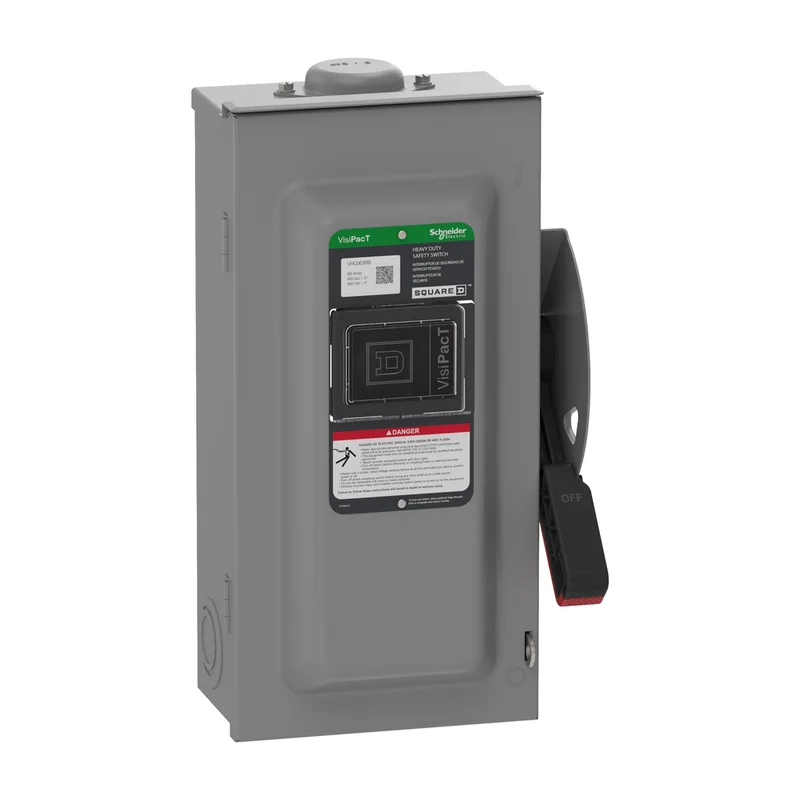 100A 600VAC 3 Pole Non Fusible Heavy Duty Safety Switch VHU363RB