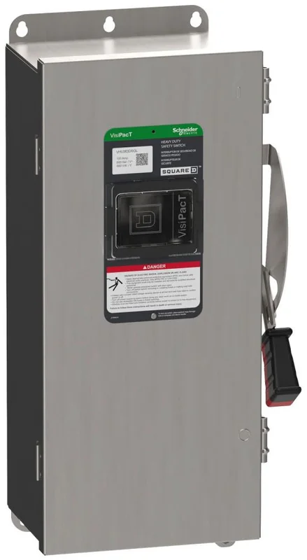 100A 600VAC 3 Pole Steel Heavy Duty Safety Switch VH363DSGL