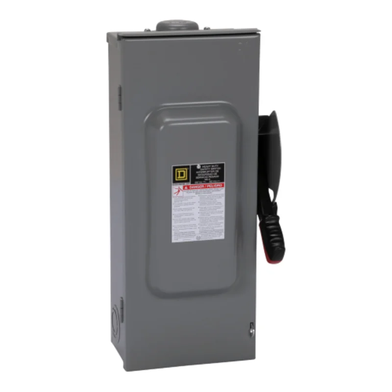 100A 600VAC 4 Wire NEMA 3R Non Fusible Heavy Duty Safety Switch HU363NRB