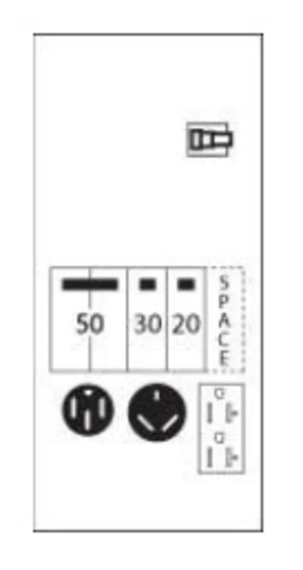 100A NEMA 3R Surface Unmetered Temporary Power Outlets U075CTLL10