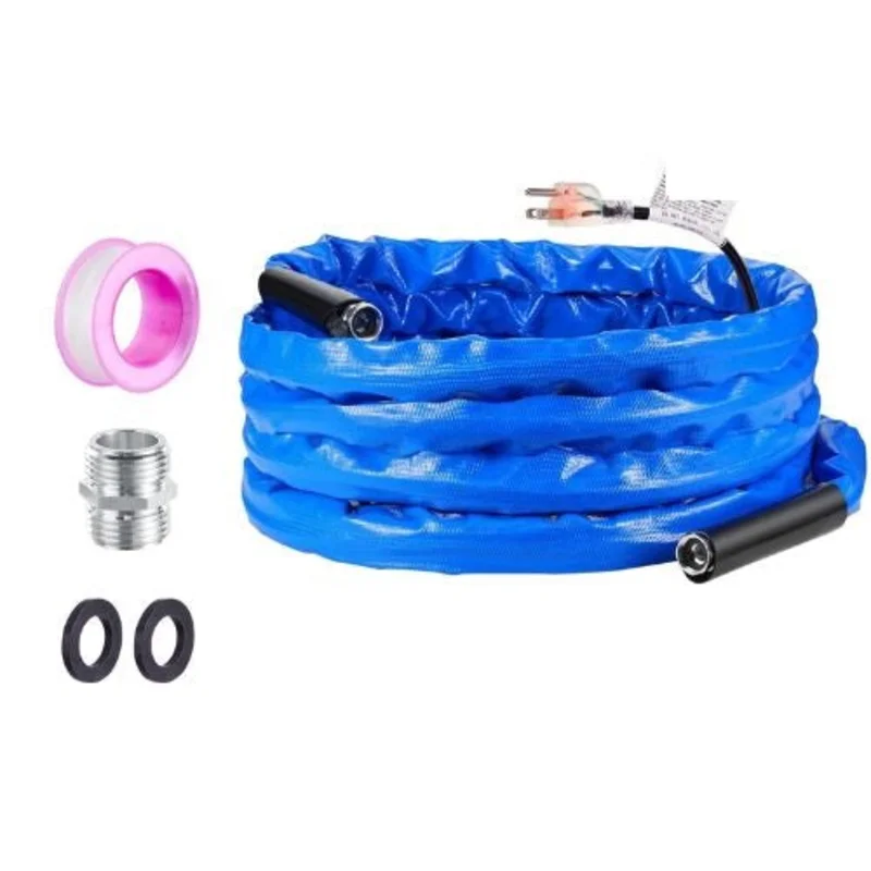 100FT Heated RV Water Hose-Antifreeze Protection to -45F, Drinking Water Safe