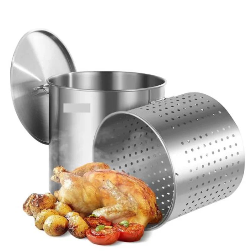 100QT Stainless Steel Stockpot Cookin Basket for Kitchen SP100QT505006S