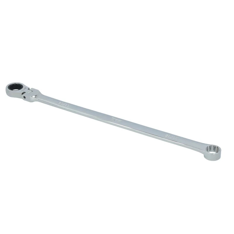 11/16" XL Double Box Flex Head Ratcheting Wrench - 12 pt.