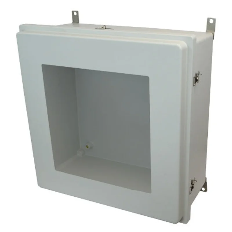 11.75 Inch Depth Padlocking Window Raised Lockable Twist Latch Hinged Cover AM24240RTW
