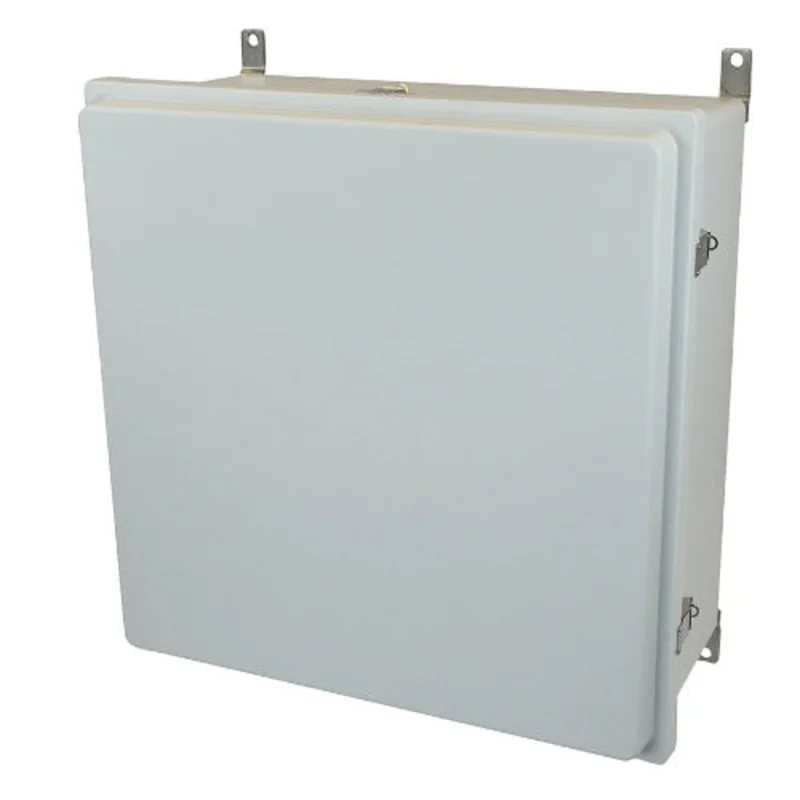 11.75 Inch Length Raised Lockable Snap Latch Control Series Fiberglass Enclosure AM24240RL