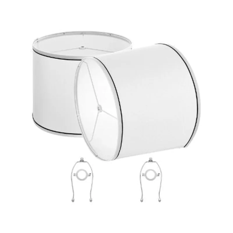 11" x 13" x 10 Inch Modern Replacement Drum Lampshade Set for Table & Floor Lamps