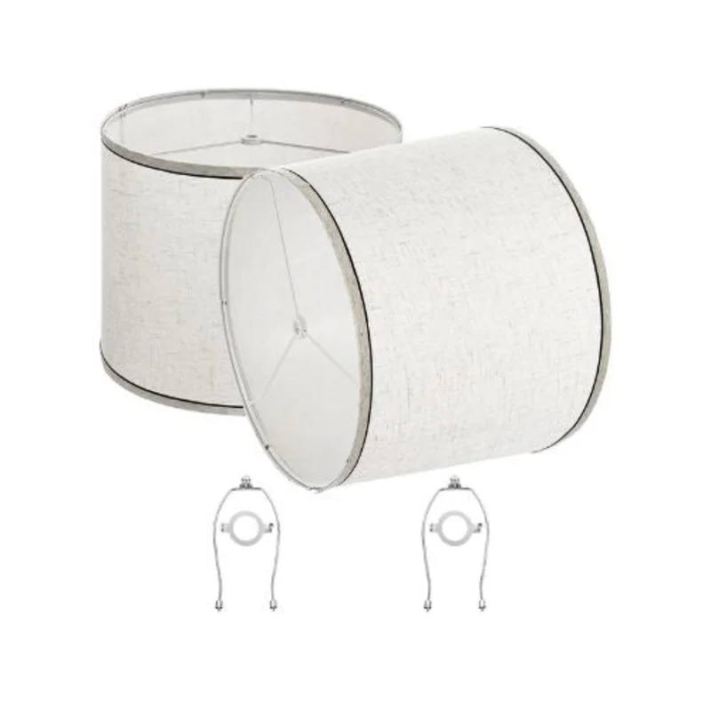 11" x 13" x 10 Inch Replacement Decorative Drum Lamp shade Set for Table & Floor Lamps