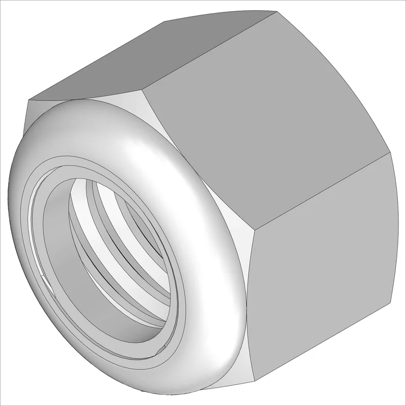1175/100 LNUT: HX, 3/8-16, ALY, ZNC