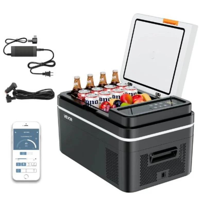 12/24V Car Refrigerator 23QT Freezer with APP Control -4F to 68F for RV & Camping