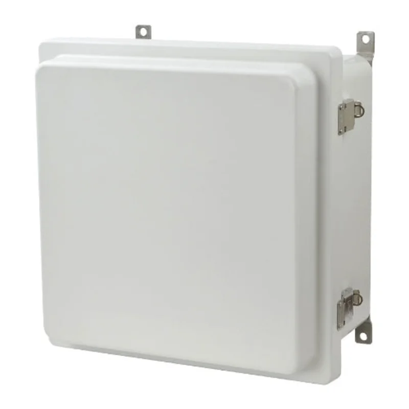 12 Inch Height Snap Fiberglass AM-R Series JIC Size Fiberglass Enclosure AM1226RL