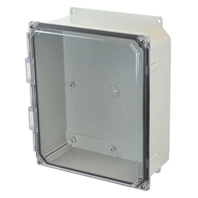 12 Inch Height Sold Separately Polycarbonate Enclosure with Clear Covers AMP1204CCF
