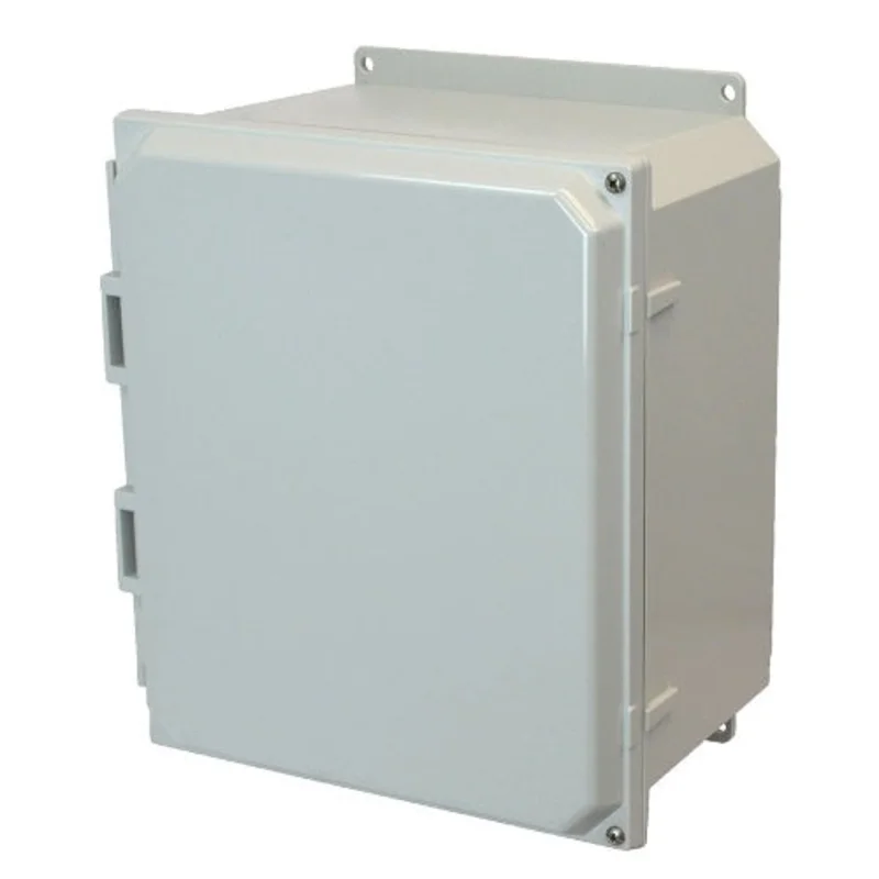12 Inch Height Solid JIC Size Polycarbonate Non Metallic Enclosure AMP1206HF