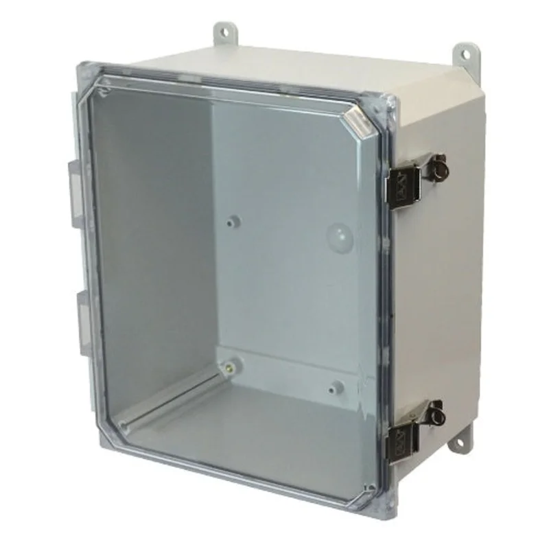 12 Inch Height Stainless Steel Lockable Snap Latch Enclosure AMP1206CCL