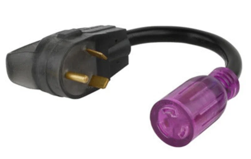 12 Inch Length Purple Generator Adapter Cord ACRV22