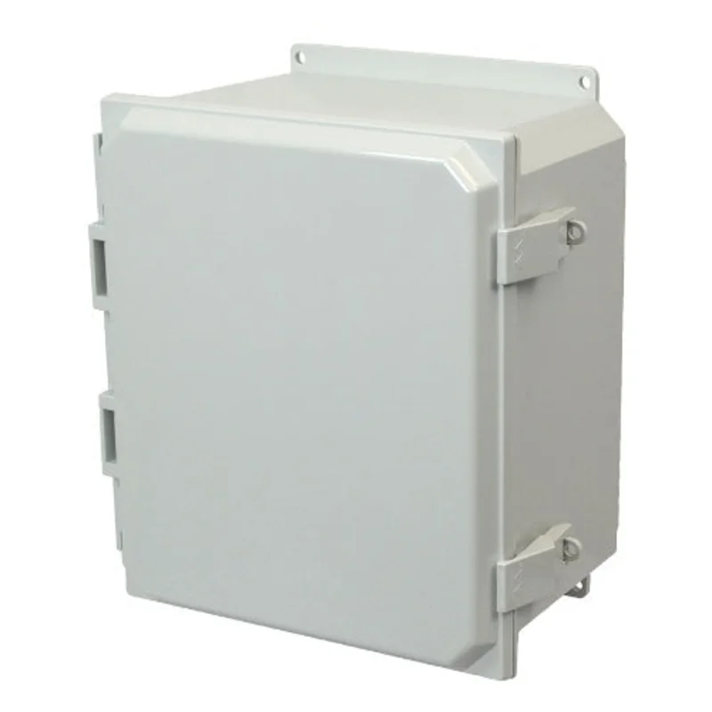 12 Inch Width Nonmetallic Snap Latch Hinged Cover Enclosure AMP1426NLF