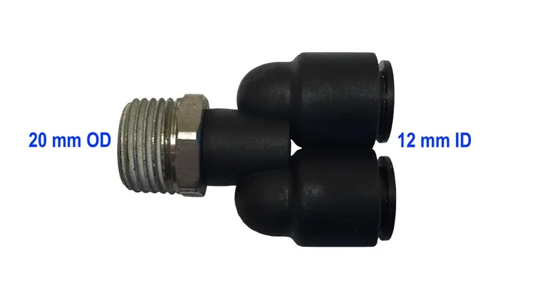 12 mm T fitting for air tank