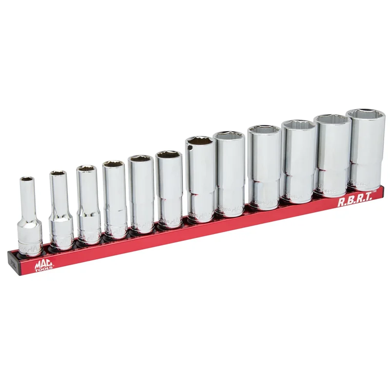 12-PC. 3/8" Drive Deep SAE R.B.R.T. Socket Set