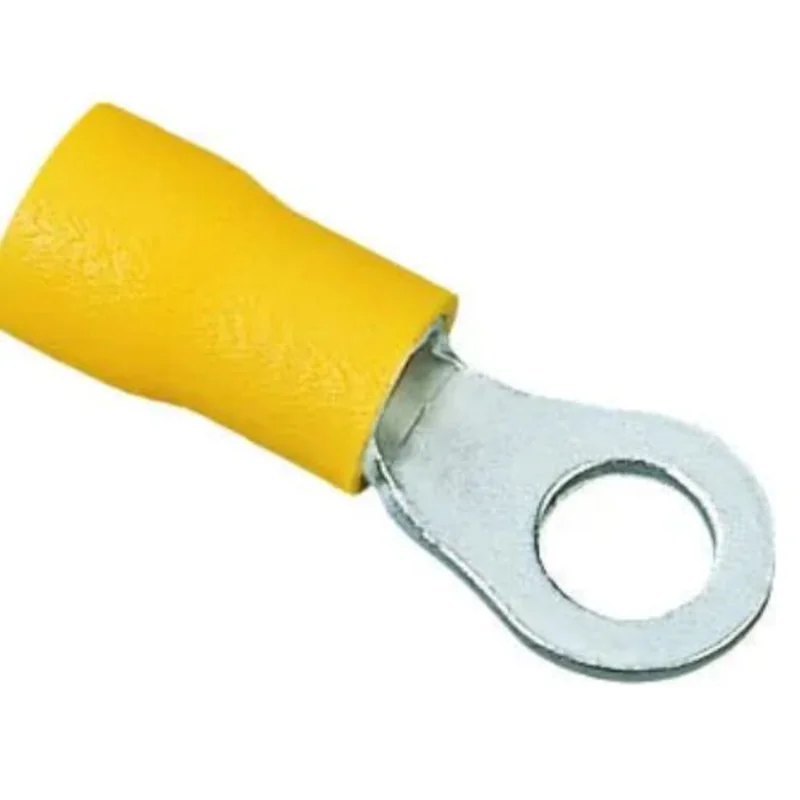 12 to 10 AWG 1-Hole Vinyl Insulated Ring Terminal Tin Plated Brass 83-2331