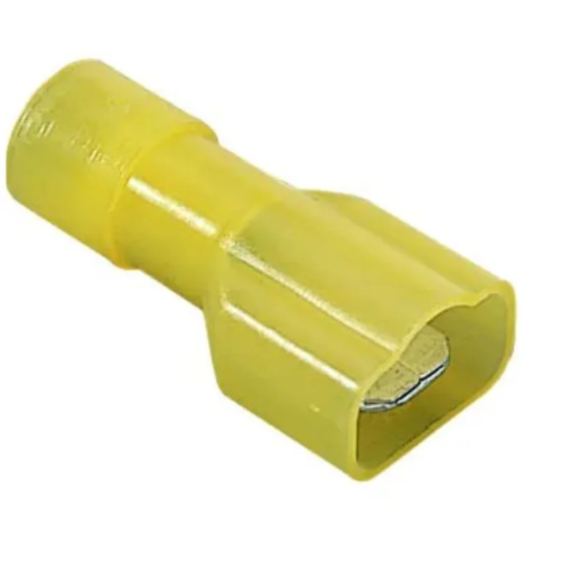 12 to 10 AWG Fully Insulated Vinyl Male Disconnect Terminal Yellow 83-9931 (Pack of 25)