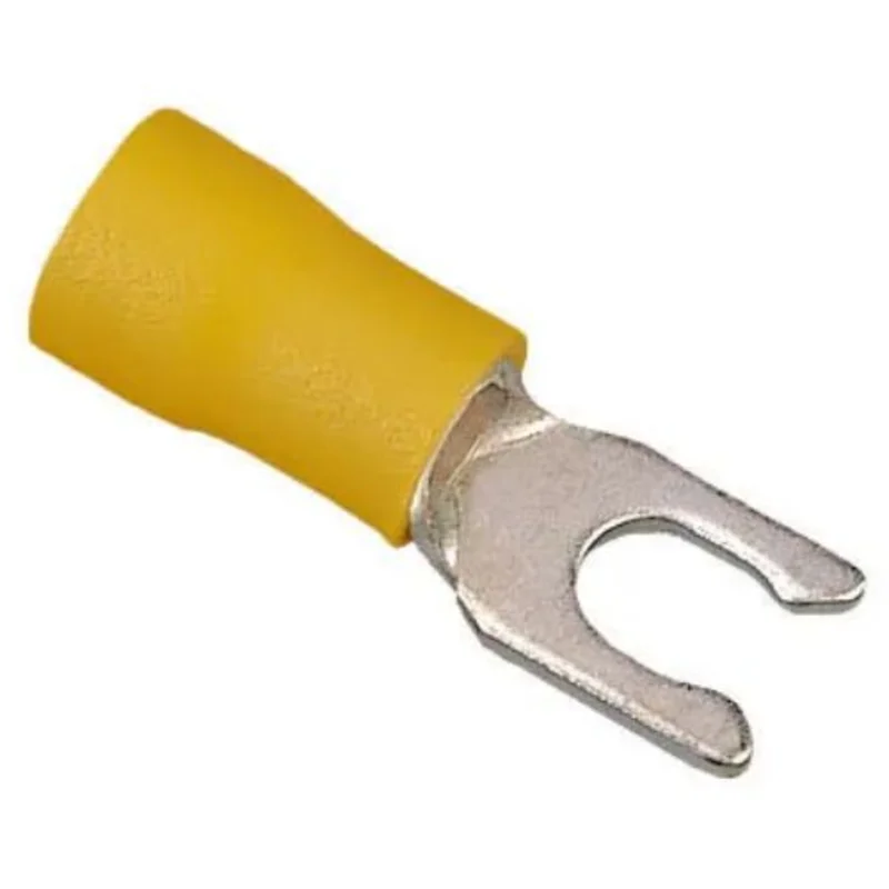 12 to 10 AWG Insulated Snap Vinyl Spade Terminal Tin Plated Brass 83-7081