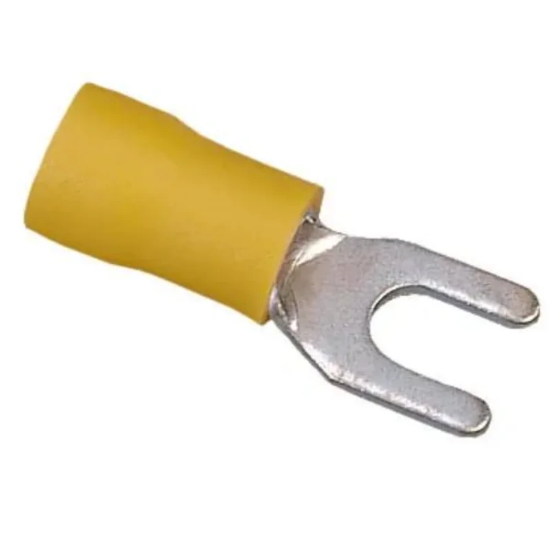 12 to 10 AWG Insulated Vinyl Spade Terminal Tin Plated Brass 83-7201