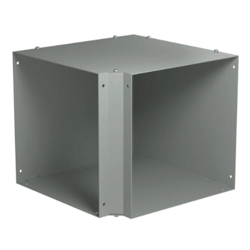 12" x 12" Type 1 Industrial Steel Wireway 90 Elbow with ANSI 61 Gray Finish CWEL1290