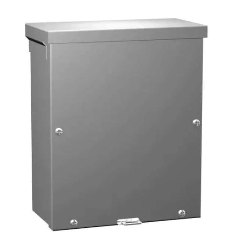 12" x 12" x 6" Type 3R Mild Steel Screw Cover Junction Box Gray C3R12126SC
