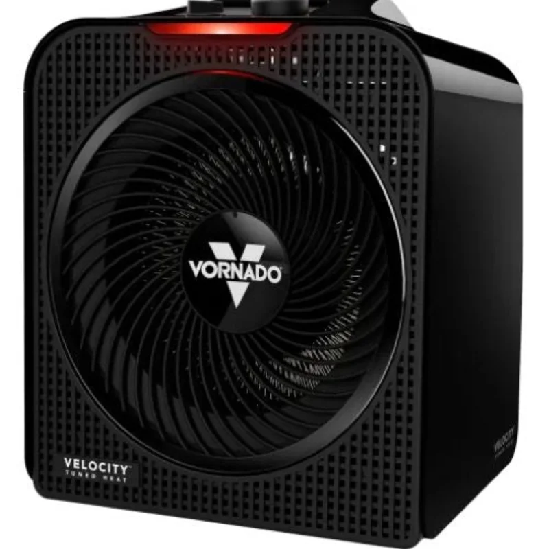 120V 1500W 4 Whole Room Space Heater with Adjustable Thermostat Black