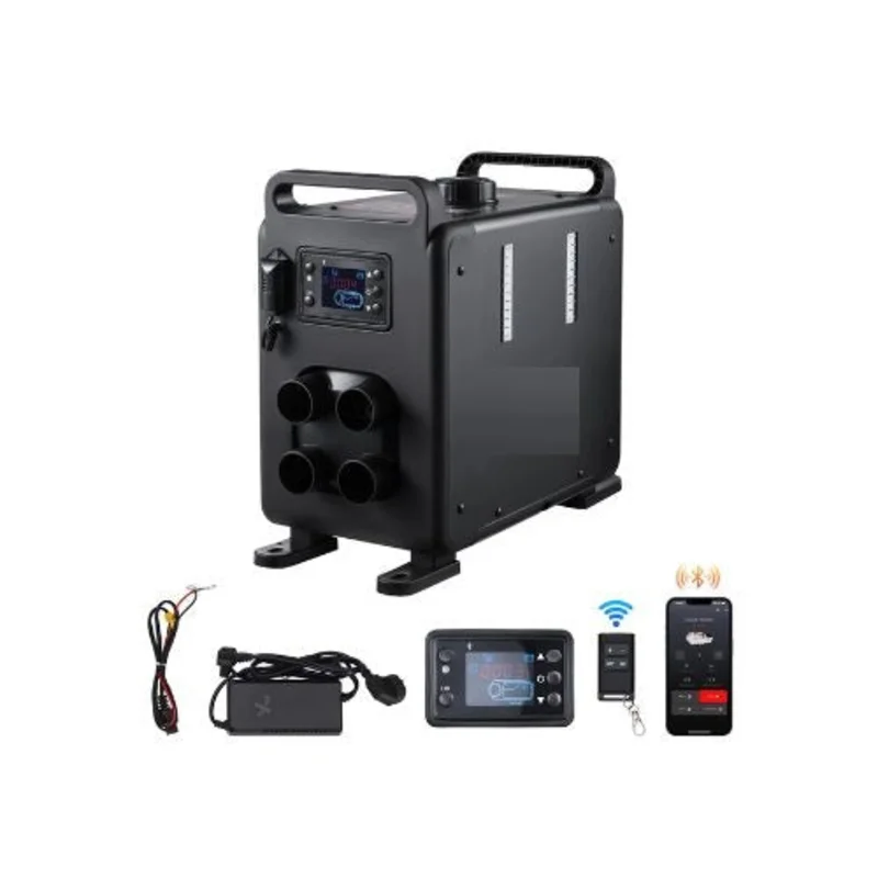 12V/24V All-in-One Upright Bluetooth Enabled Fast Heating Vertical 8KW Diesel Heating System