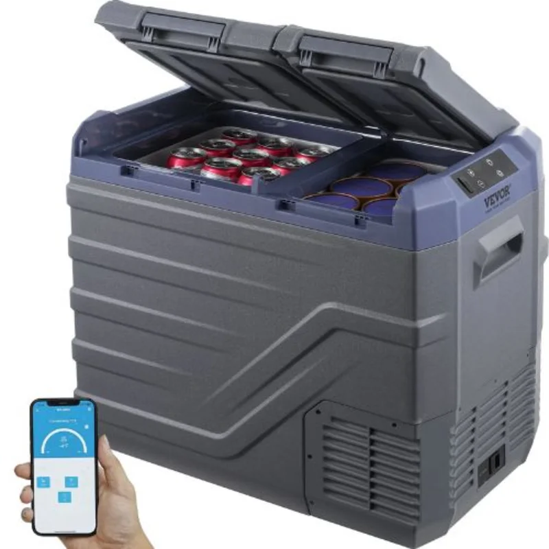 12V Car Refrigerator 40L Dual Zone Freezer -4 to 68 for Camping & RV