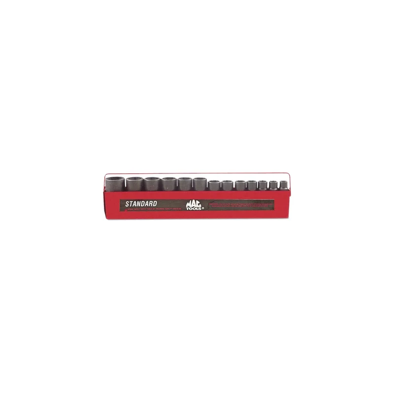 13-PC. 1/2" Drive SAE Deep Impact Socket Set - 6-PT.