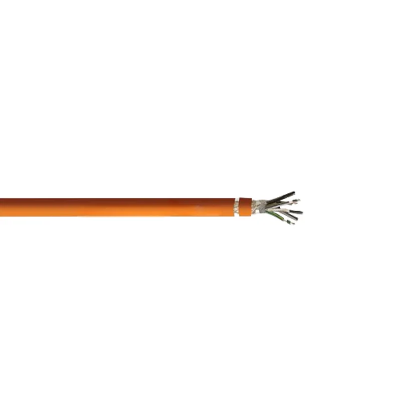 14 AWG 4C + 18 AWG 2P Helukabel 712804 TOPSERVE 650 VFD XLPE Motor Power Supply Cable Orange