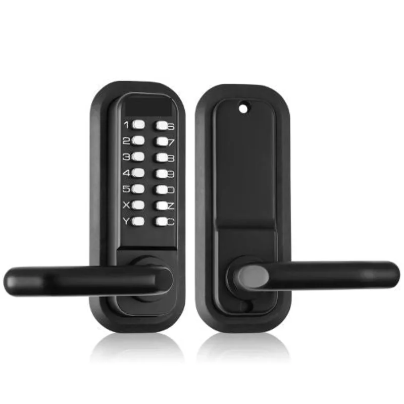 14-Digit Mechanical Keypad Gate Lock, Waterproof Zinc Alloy