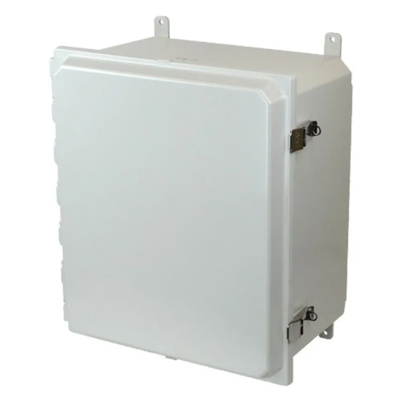 14 Inch Width Steel Lockable Snap Latch Non Metallic Enclosure AMP1648L
