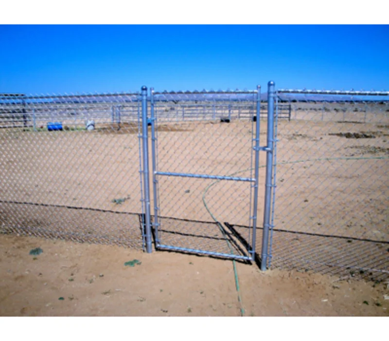 144" Tall - Commercial Chain Link Single Swing Gate
