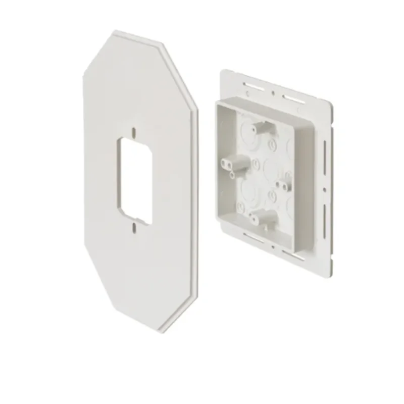 15-1/2 Cubic Inch Non Metallic Siding Box Kit With Mega Mounting Plate and Flange 8081FDBL