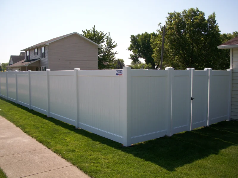 [150 Feet Of Fence] 6' Tall Privacy K-373 Vinyl Complete Fence Package White