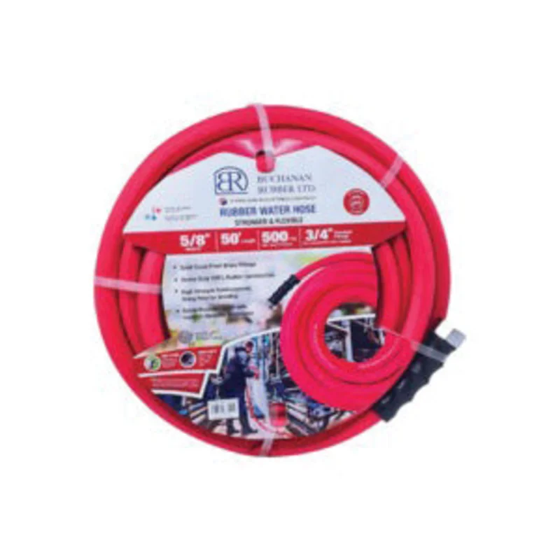 150 PSI Polyester Yarn Red Water Hose with Fittings OPPWR-075-150GH50