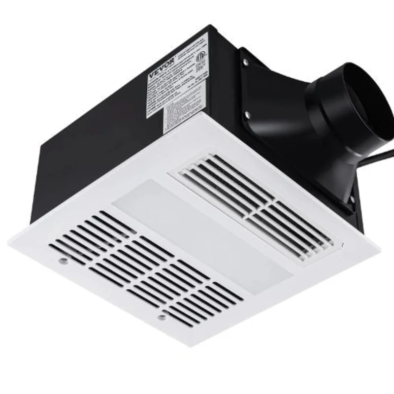1500W Bathroom Exhaust Fan 110 CFM Ventilation 1.5 Sones Low Noise Energy-Saving Ceiling Fan for Various Ceilings