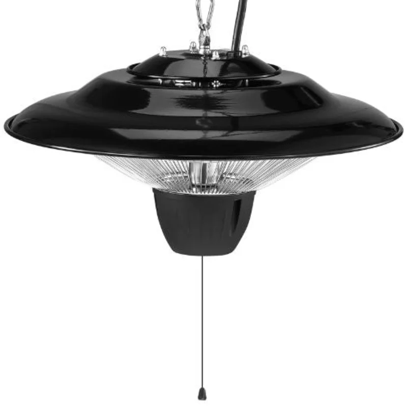 1500W Hanging Infrared Patio Heater with Pull Cord & Adjustable Chain, Indoor/Outdoor Use