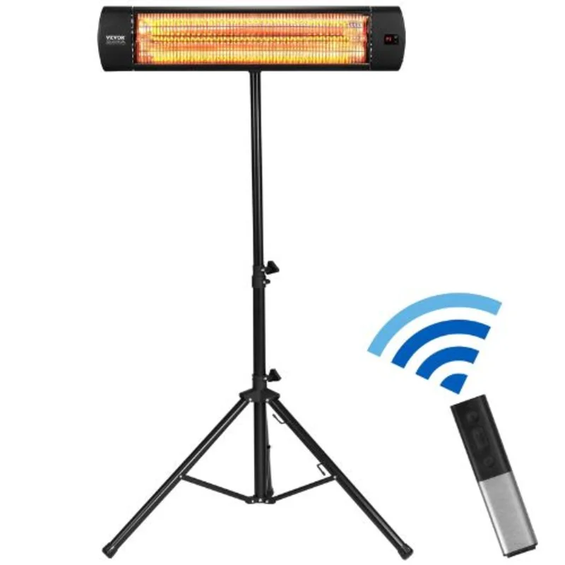 1500W Infrared Heater With Remote Control for Porch Dining Room Studio