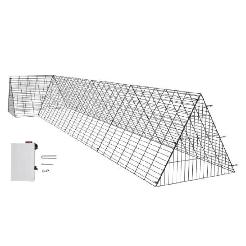 157.5 x 39.4 x 24.2 In ChickenTunnel Outdoor Run  Portable Coop for Chickens Ducks & Rabbits