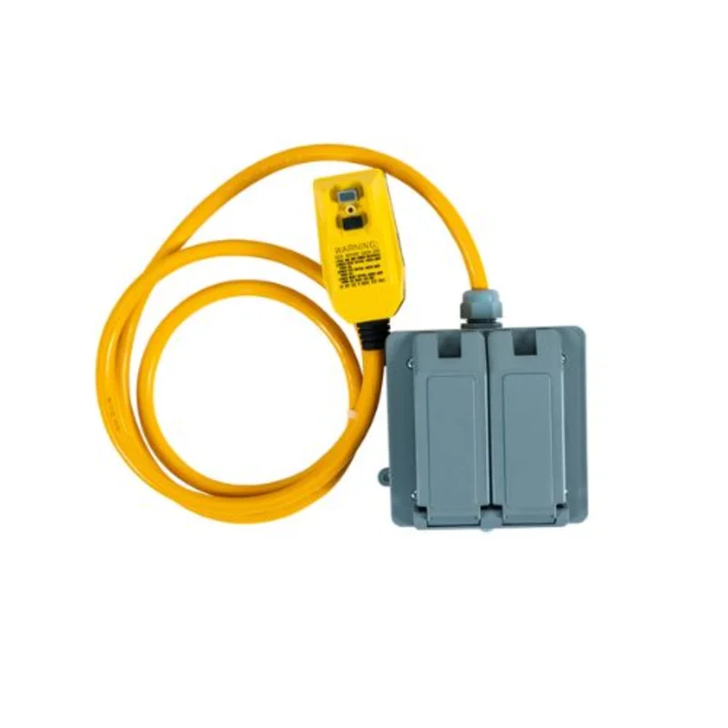 15A 120V GFCI Right Angle Outlet Box with 6FT 12/3 Cord 14880003-3 (Pack of 3)