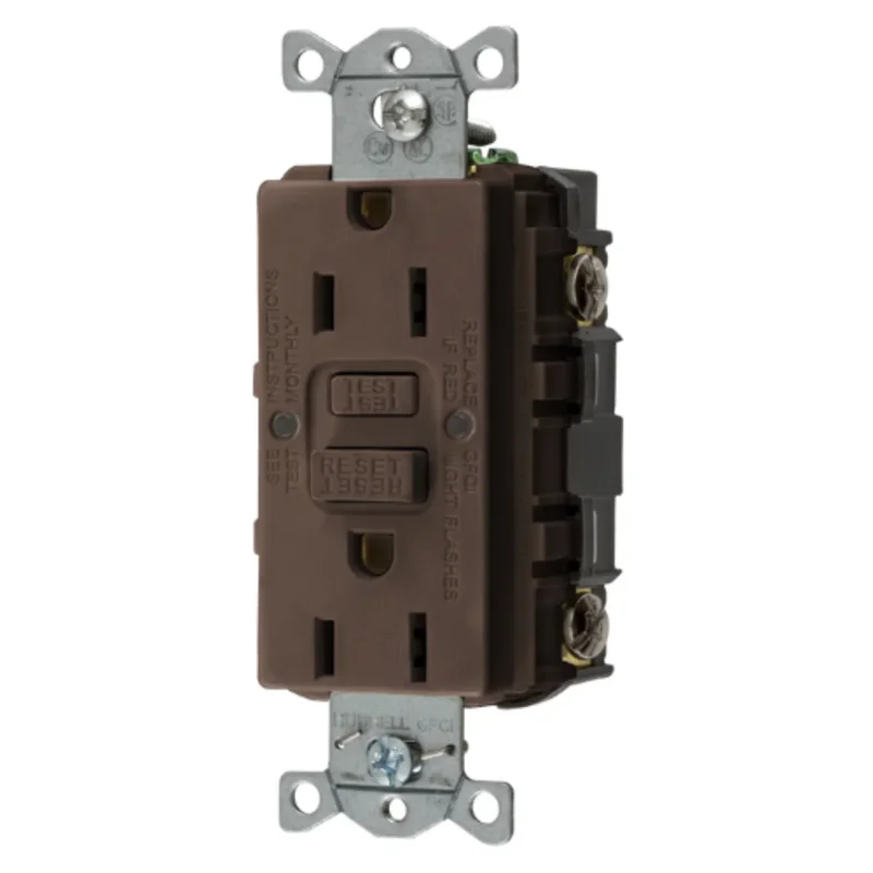 15A 125V 2 Pole 3 Wire Grounding Straight Blade Devices Commercial Grade GFCI Receptacle GFRST15U