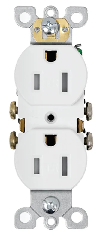15A 125V Decorator Outlet Receptacle Rated Tamper Resistant EOR-2D5T(Pack of 10)
