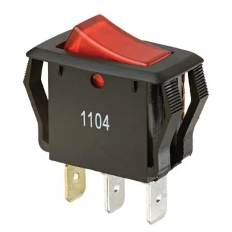 16/10 A 125/250 VAC One Pole Rocker Switch Red 774039
