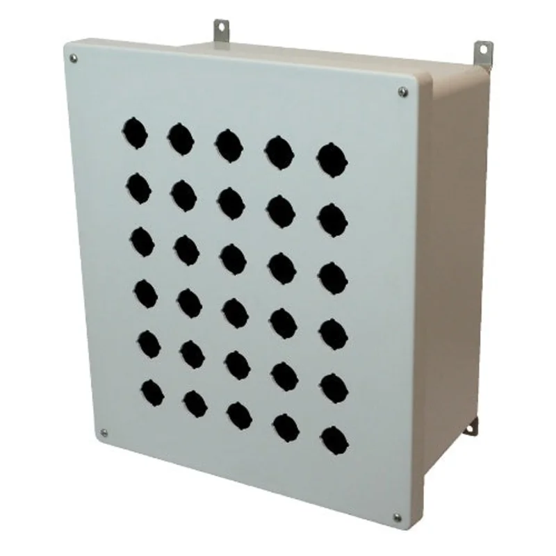 16 Inch Height Non Metallic Polyester Push Button Enclosure AM1648P30