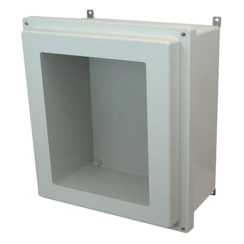 16 Inch Width AM-R Series JIC Size Fiberglass Enclosure with Windows AM1868RW