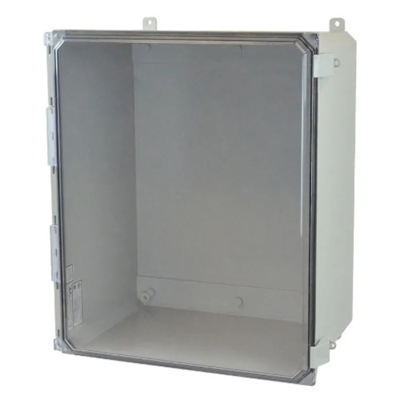 16 Inch Width ULTRALINE AMU Series JIC Size Fiberglass Enclosure with Clear Covers AMU2060CCNL