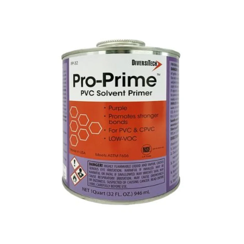 16 oz Purple PVC Primer With Brush Applicator Purple PP-16